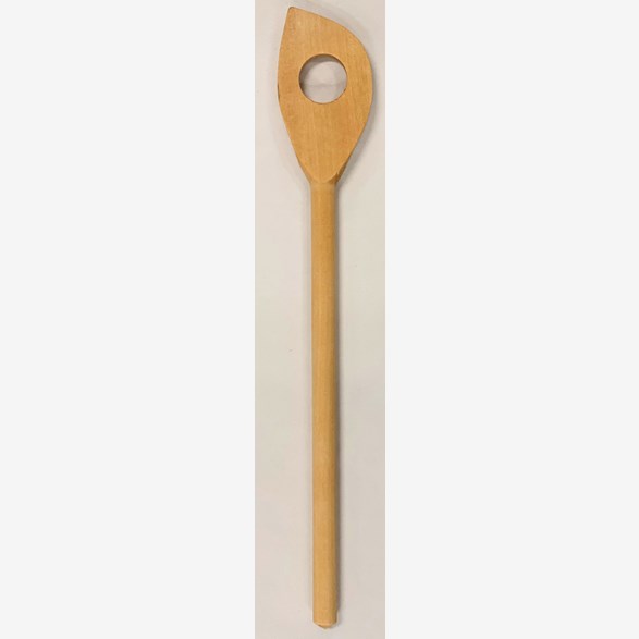 SPOON WITH HOLE 32 CM OILED BIRCH