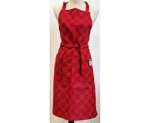 APRON SQUARE RED/RED