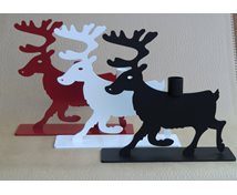 REINDEER WITH CANDLE 21CM