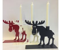 MOOSE WITH CANDLE 19CM
