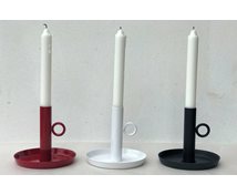 IRON CANDLEHOLDER WITH RING 12CM